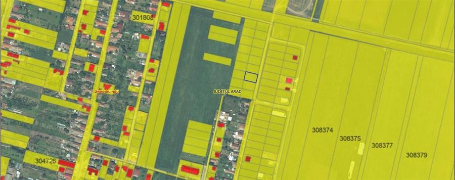 Vindem locuri de casa 540 sau 640mp in Zimand Cuz 7 km de Arad - 2