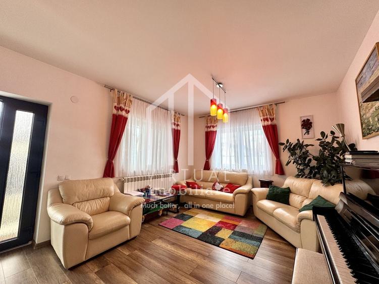 Casa cu 5 camere, 460mp teren, mobilata si utilata, demisol, Cristian - 2