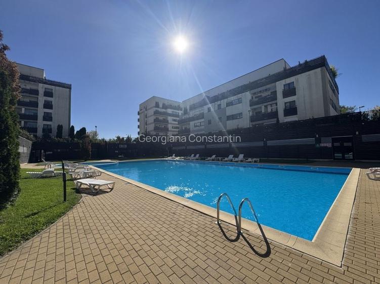 Natura residence!Cartier cu piscina, sala, garaj si parcare exterioara