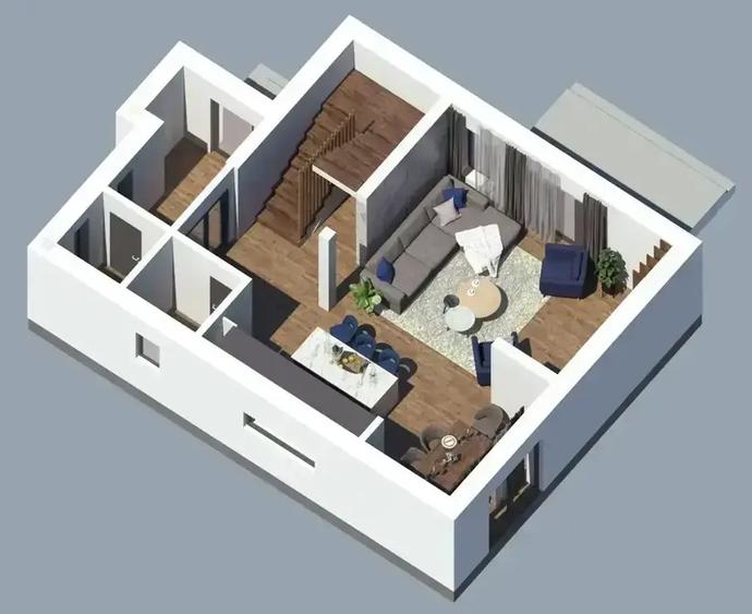 Casă individuală cu 4 camere cu Teren 420 Mp în Corbeanca