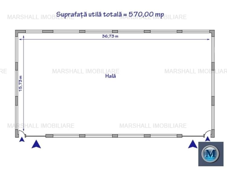 Spatiu industrial de inchiriat, zona Sud, 570 mp #15233 - 8
