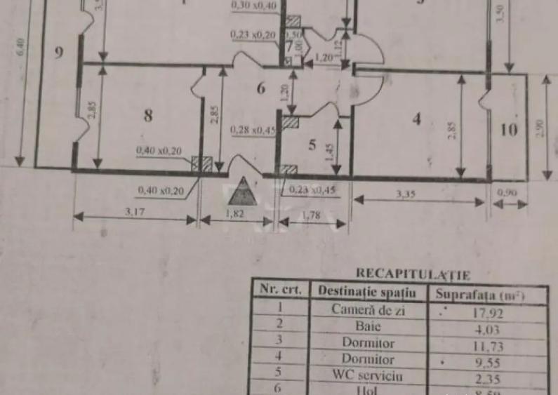 3 camere Basarabia decomandat, centrala, et. 3, an 1983, me - 2