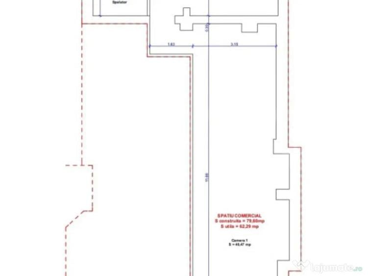 Spatiu comercial de inchiriat 60mp I.C.Bratianu - 1