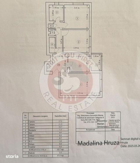 Piata Rahova | 3 camere | Decomandat | 67mp | B12886 - 5