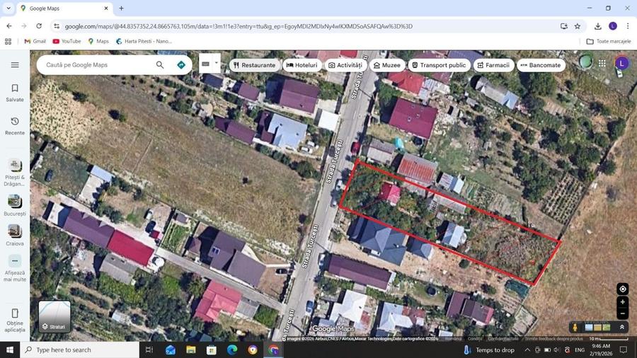 Teren 1053 mp cu deschidere 18 m – Războieni, str. Turcești - 1