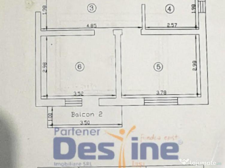 Apartament 3CD 72MP 2 balcoane parcare+boxa Valea Lupului - 2