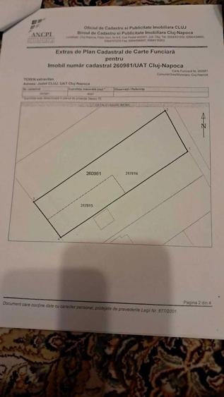 teren 4087 mp INTRAVILAN pe str.Lombului, front 34ml - 2