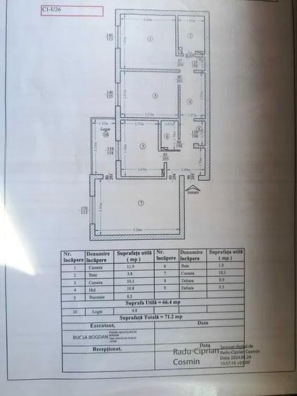 Apartament de vanzare 3 camere, zona Canta, Iasi - 7