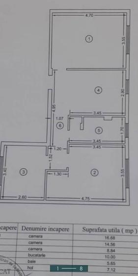 Apartament cu 3 camere decomandat Poarta 6 - mobilat si utilat modern - 2