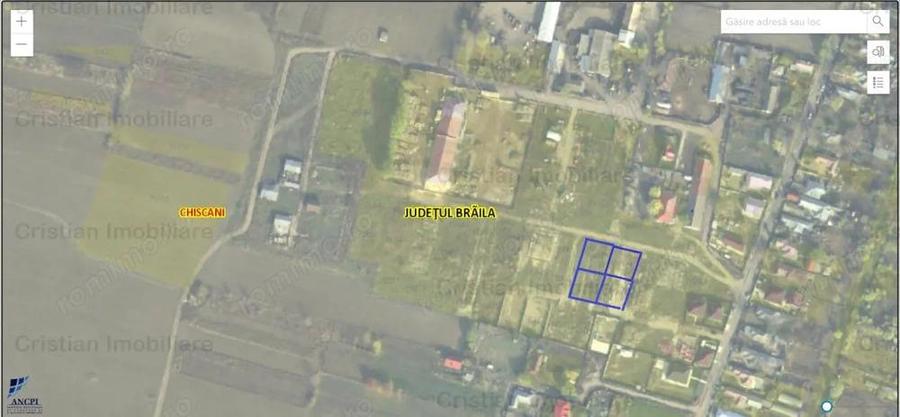 Intravilan de constructie 443 mp Deschidere 21 m Chiscani 25E mp posibil apa gaze canalizare - 1