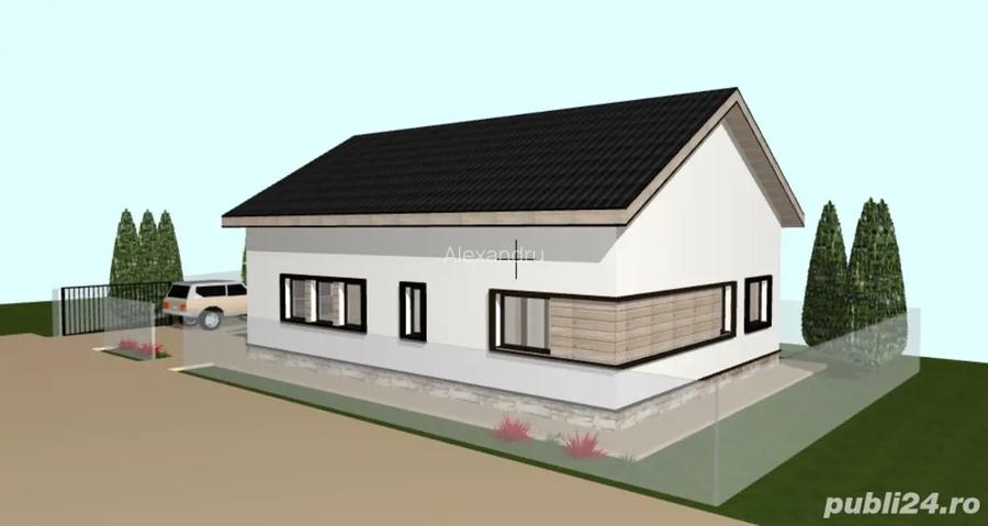 Vand casa parter la cheie Bradu proiect 2025-2026