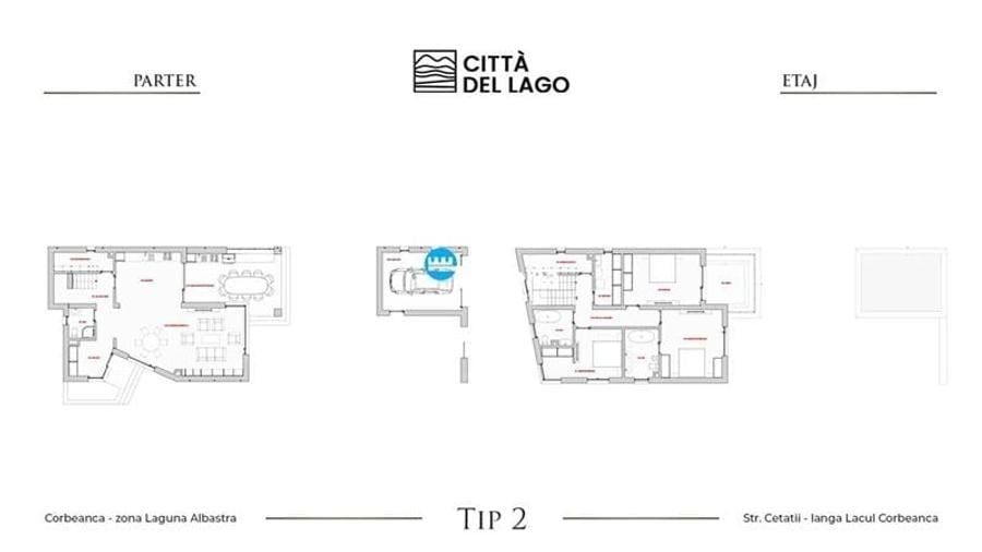 De vanzare doua VILE DE LUX cu vedere la lac CORBEANCA - 4