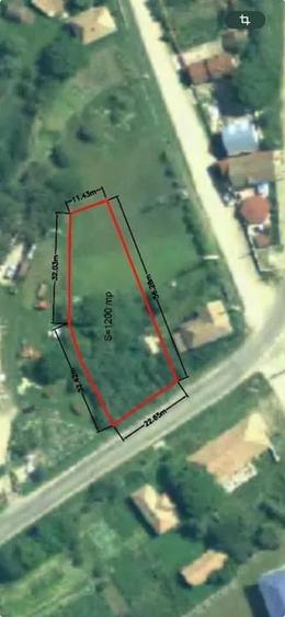 Teren de vanzare 1200mp parcela cu livada de 800 mp zona Deușu - 2
