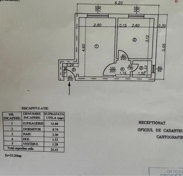 Garsoniera 27mp Piata Aurora - 2