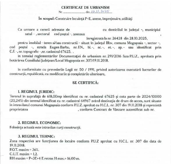 Vand teren 764mp Mogosoaia, zona Livezi, strada Eugen Barbu - 6