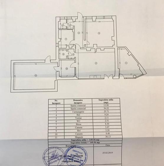 Navodari central spatiu comercial din construcție 2 intrari 2 loc parcare 380 - 2