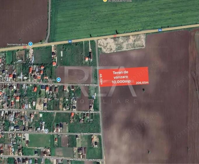 Teren 10.000 mp iesire Branesti constructie hala - 1