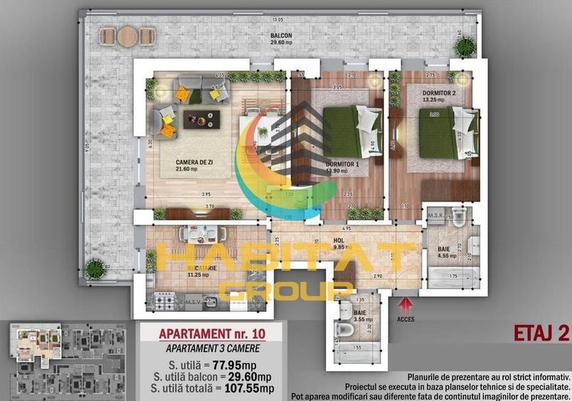 3 camere nou Grigorescu decomandat 15 min metrou - 8