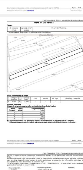 Vand teren in Miroslava - 2