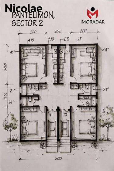 Duplex 4 camere + curte 100 mp proprie Vatra Luminoasă / Maior Ion Coravu - 1