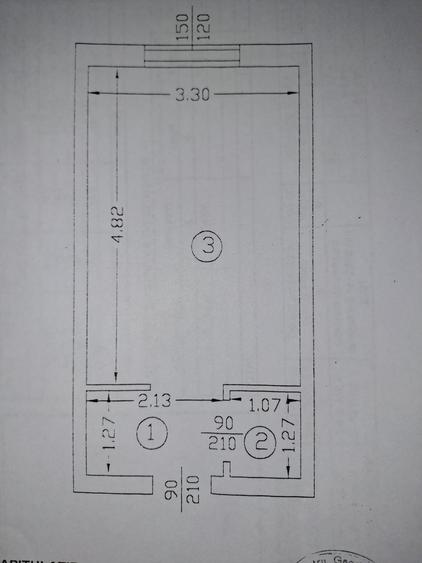 Garsoniera Pasaj Octav-Bancila ! Ideal investitie ! Etaj 3/4 - 3