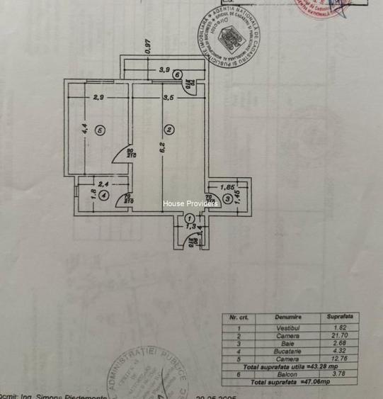 Apartament cu 2 camere, mobilat în Unirii