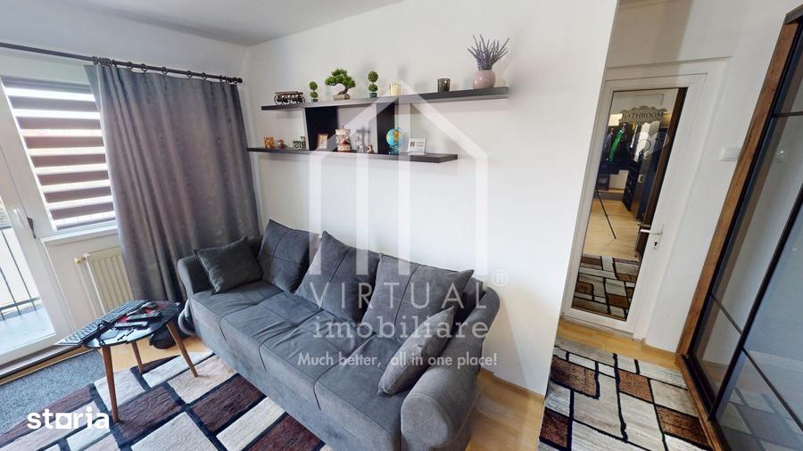 Apartament 2 camere - 41 mp utili + balcon, mobilat si utilat - 5