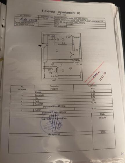 Apartament cu 2 camere decomandat, mobilat în Otopeni