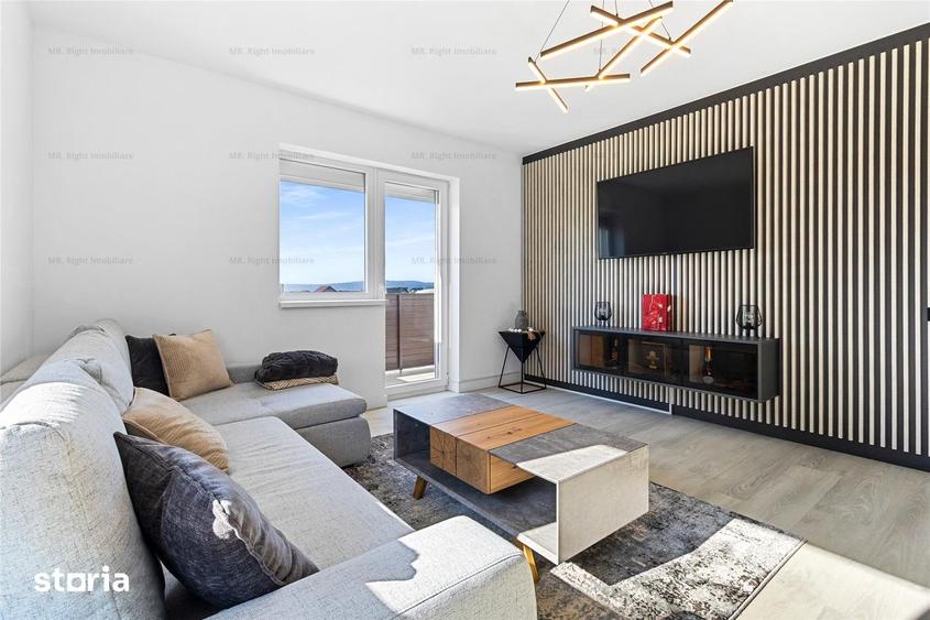 Apartament cu 3 camere decomandat, mobilat în Sânpetru