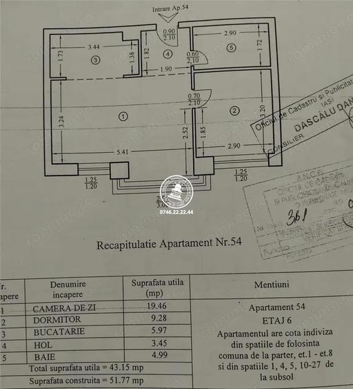 Apartament 2 camere Tatarasi - 1