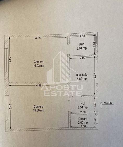 Apartment 2 camere,etaj intermediar,zonă Brancoveanu - 6