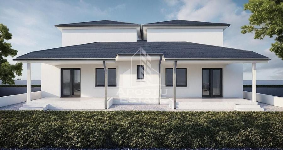 Duplex cu 4 camere, P+E, despartit prin camera tehnica, in Giarmata - 7