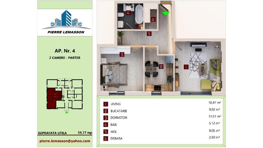 Apartament 2 camere – Tractorul, Brașov - 1