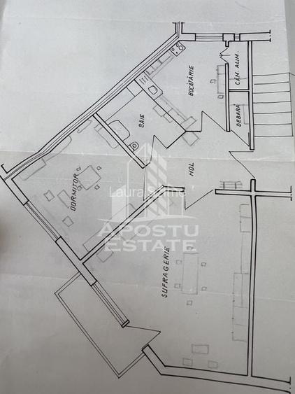 Apartament 2 camere cu poziție deosebita