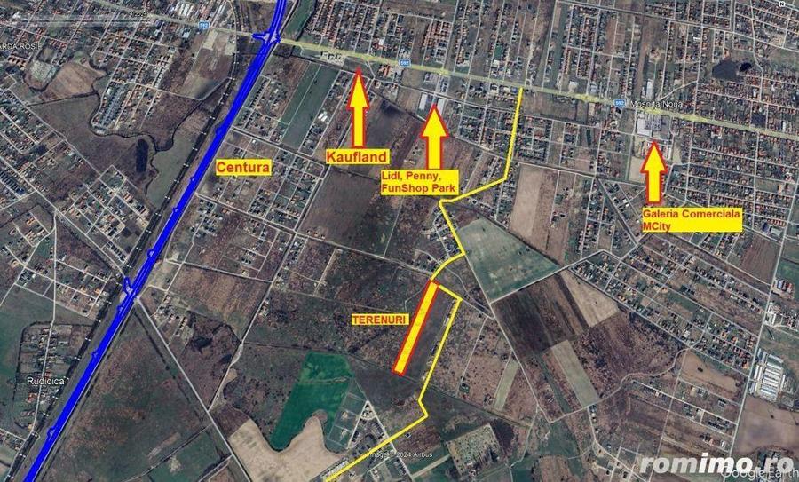 Terenuri de vanzare Mosnita, cu utilitati - 70 euro/mp+TVA - 4