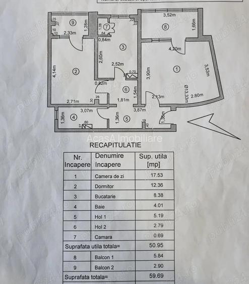 NOU PE PIATA !!! Apartament spatios 60 mp etajul 1 LIBER