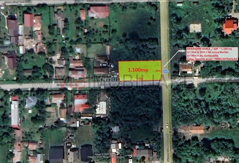 Gruiu - Lunca Garlitei - teren 1100 mp - dubla deschidere 50x22 Gruiu - Lunca Garlitei - teren 1100 mp - dubla deschidere 50x22