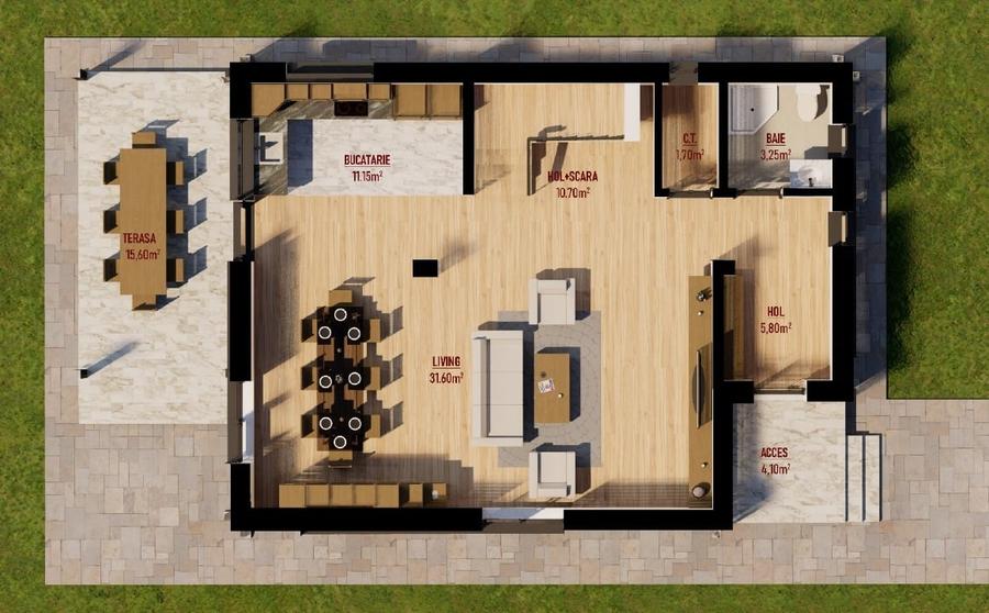 Vila lux, str Pădurii-Lebada, 5 camere, 3 bai, curent 380 kw, COMISION  0padurii - 12