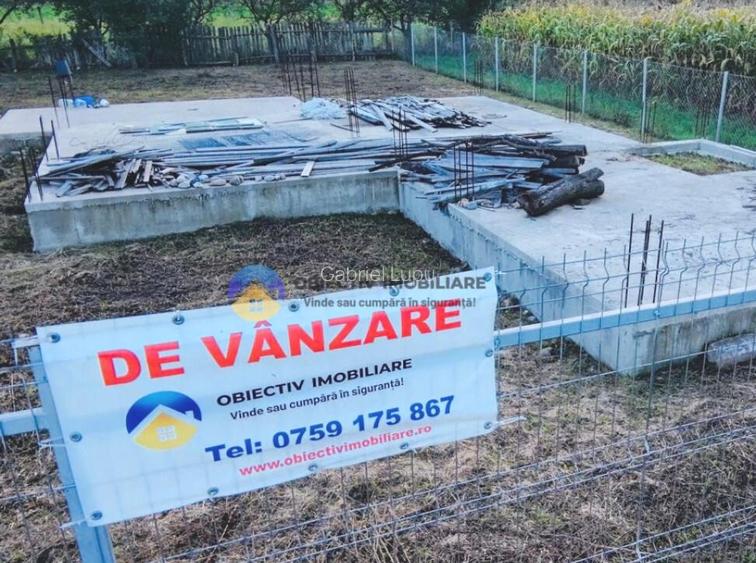 TEREN cu temelie ciment PANGARATI - STEJARU