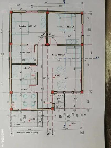 Pantelimon Ilfov parter+pod mansardabil pe placa de beton,3cam,2bai,300mp,comision 0% - 6