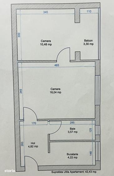 Apartament cu 2 camere în Șagului — fotografia 1