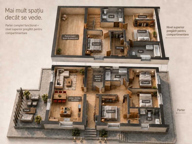 Casă cu 4 camere în Central