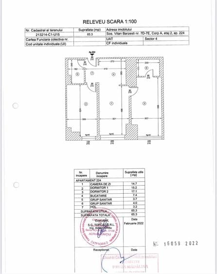Rate Apartament 3 camere, etaj 2, zona Splai - 1