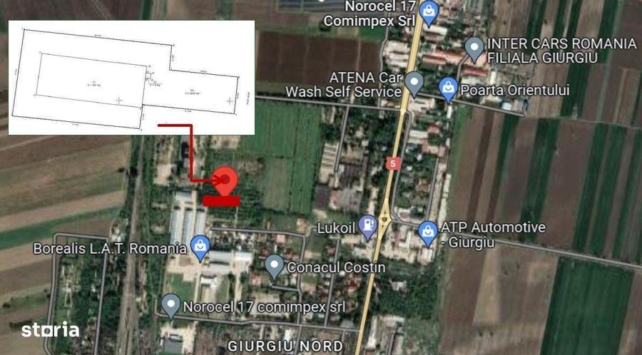 Spațiu comercial, de 904 mp, în Nord