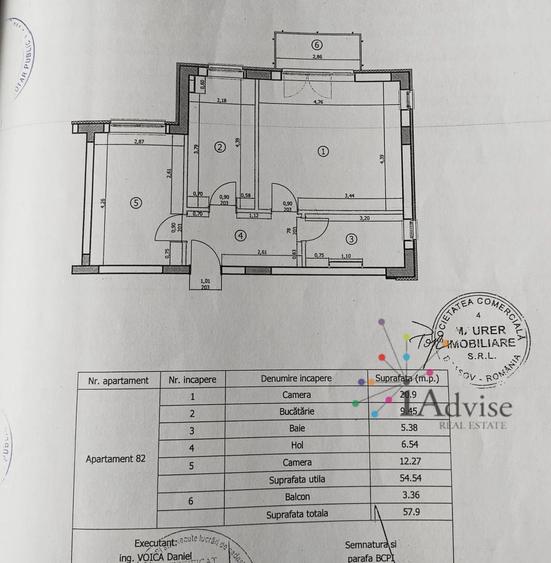 Apartament cu 2 camere decomandat, mobilat în Avantgarden