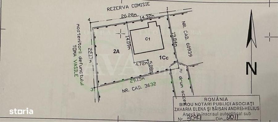 Casă cu 3 camere în Podei