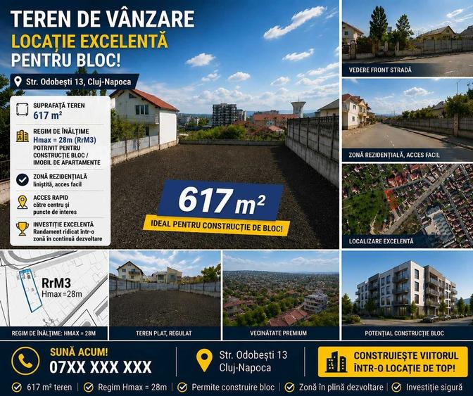 Teren de 617 mp, în Iris