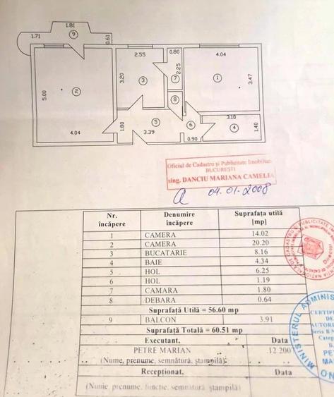 Apartament cu 2 camere decomandat în Vitan