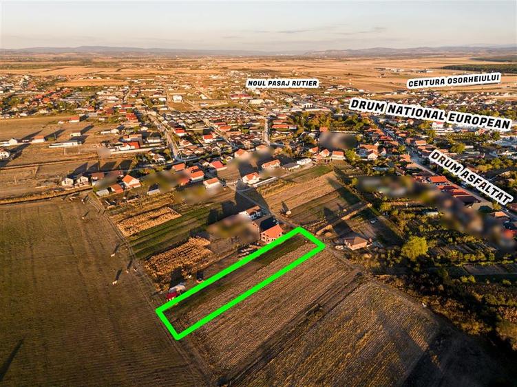 Teren intravilan de 1800 mp, în Oșorhei