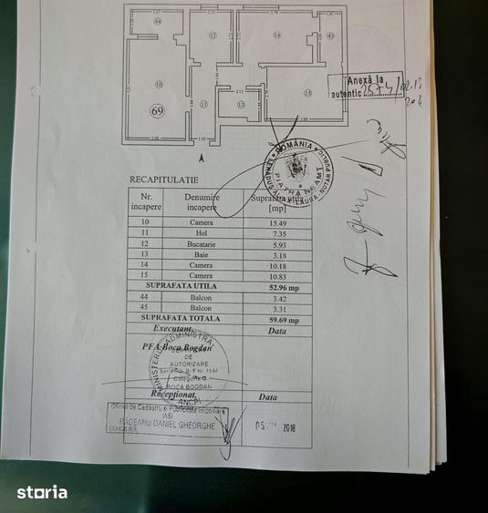 Apartament de vanzare, 3 camere, decomandat, 52 mp, Nicolina - 17